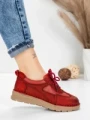 Pantofi Casual Dama din piele naturala 886 RED | FRANCO GERARDO