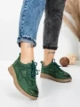 Pantofi Casual Dama din piele naturala 886 GREEN | FRANCO GERARDO