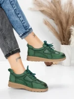 Pantofi Casual Dama din piele naturala 886 GREEN | FRANCO GERARDO