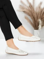 Balerini Dama din piele naturala 5001-1 CREAM | FORMATIONE