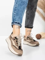 Pantofi Sport Dama din piele naturala 773 BLACK | FRANCO GERARDO