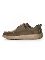 Mocasini Barbati din piele naturala A90007 KHAKI | ADVANCER