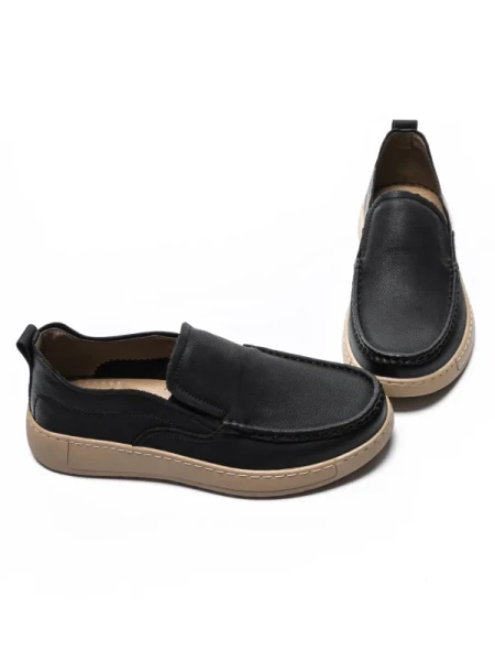Mocasini Barbati din piele naturala A90006 BLACK | ADVANCER