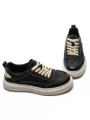 Pantofi Sport Barbati din piele naturala A18008 BLACK | ADVANCER