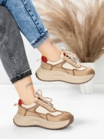 Pantofi Sport Dama din piele naturala 572103 RED | FRANCO GERARDO