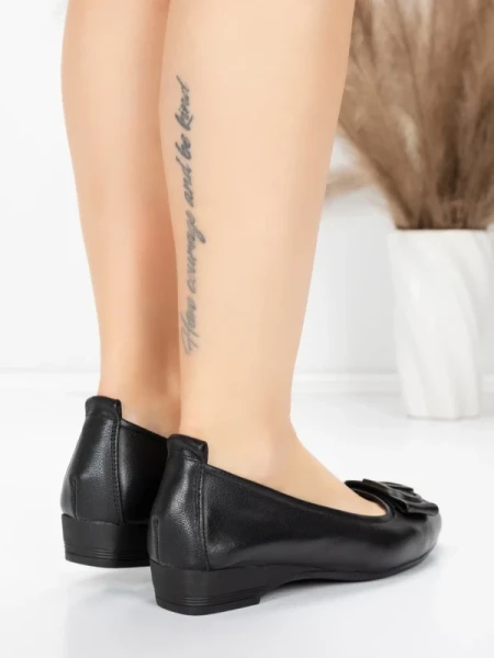 Balerini Dama din piele naturala 518-1 BLACK | ADVANCER