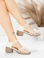 Sandale Dama din piele naturala TP3788-7 CREAM | ADVANCER
