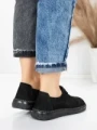 Pantofi Casual Dama din piele naturala 8736 BLACK | FORMAZIONE
