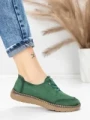 Pantofi Casual Dama din piele naturala 8736 GREEN | FORMAZIONE