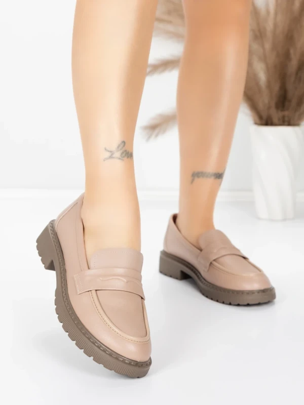 Pantofi Casual Dama din piele naturala 5729501 APRICOT | ADVANCER