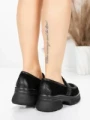 Pantofi Casual Dama din piele naturala 10827 BLACK | FORMAZIONE
