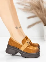 Pantofi Casual Dama din piele naturala 10827 BROWN | FORMAZIONE