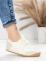 Pantofi Sport Dama din piele naturala KM0820 CREAM | ADVANCER