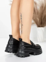 Pantofi Casual Dama din piele naturala 8307 BLACK | ADVANCER