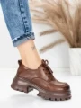 Pantofi Casual Dama din piele naturala 8305 BROWN | ADVANCER