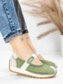 Pantofi Casual Dama din piele naturala KM9205 GREEN | ADVANCER