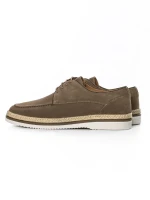 Pantofi Casual Barbati din piele naturala 3-1086-01 KHAKI | ADVANCER