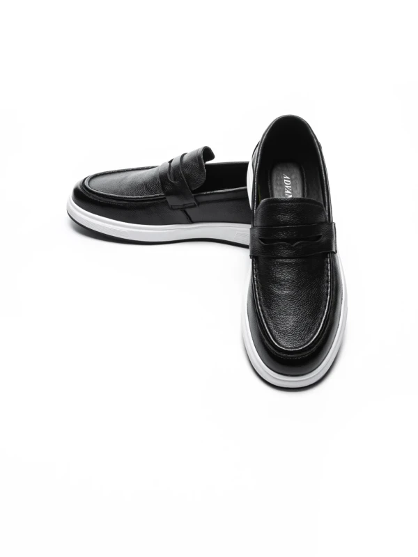 Pantofi Casual Barbati din piele naturala 10135 BLACK | ADVANCER