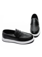 Pantofi Casual Barbati din piele naturala 10135 BLACK | ADVANCER