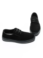 Pantofi Casual Barbati din piele naturala W011-5 BLACK | ADVANCER