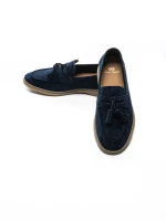 Mocasini Barbati din piele naturala 25891 BLUE | FRANCO GERARDO
