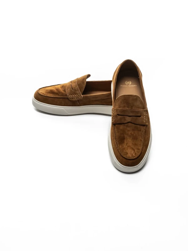 Mocasini Barbati din piele naturala 25859 BROWN | FRANCO GERARDO