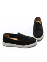 Mocasini Barbati din piele naturala 25859 BLACK | FRANCO GERARDO