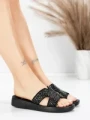 Papuci Dama cu Talpa Joasa 5XJ110 BLACK | MEI