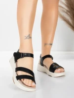 ženske sandale od prave kože 032 Crna | Advancer