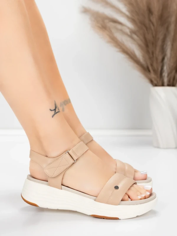 ženske sandale od prave kože 036 Breskva | Advancer