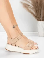 ženske sandale od prave kože 036 Breskva | Advancer