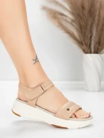 ženske sandale od prave kože 036 Breskva | Advancer