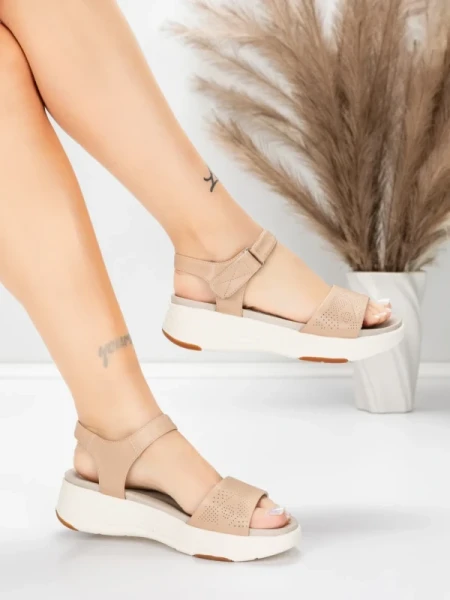 ženske sandale od prave kože 037 Breskva | Advancer