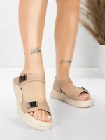 ženske sandale od prave kože 1028 Breskva | Advancer