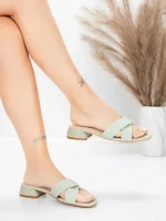 ženske sandale od prave kože 103 Zelena | Advancer