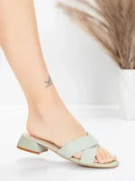 ženske sandale od prave kože 103 Zelena | Advancer