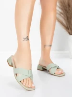 ženske sandale od prave kože 103 Zelena | Advancer