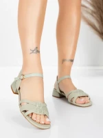 ženske sandale od prave kože 105 Zelena | Advancer