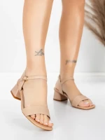 ženske sandale od prave kože 22396 Breskva | Advancer