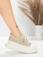 Ženske sportske cipele od prirodne kože 227802 Breskva | Advancer