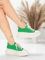 Ženske sportske cipele od prirodne kože 227802 Zelena | Advancer