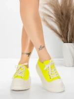 Ženske sportske cipele od prirodne kože 227802 Limunsko žuta | Advancer