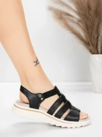 ženske sandale od prave kože 3FR035 Crna | Advancer