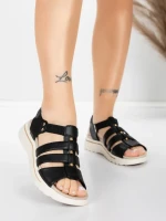 ženske sandale od prave kože 3FR035 Crna | Advancer