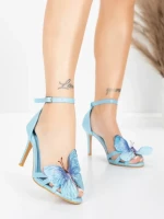 Sandale s tankom petom za žene 5GS62 Plava | Mei
