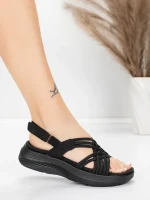 Sandale s platformom za žene 5GS67 Crna | Mei