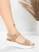 Sandale s platformom za žene 5GS68 Breskva | Mei