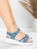 Sandale s platformom za žene 5GS68 Plava | Mei