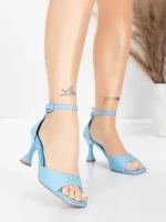 Sandale s tankom petom za žene 5GZ90 Plava | Mei