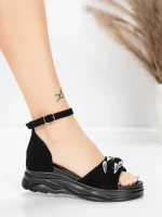 Sandale s platformom za žene 5H75 Crna | Mei